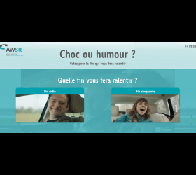 Shock or Humour - Road safety advertisement